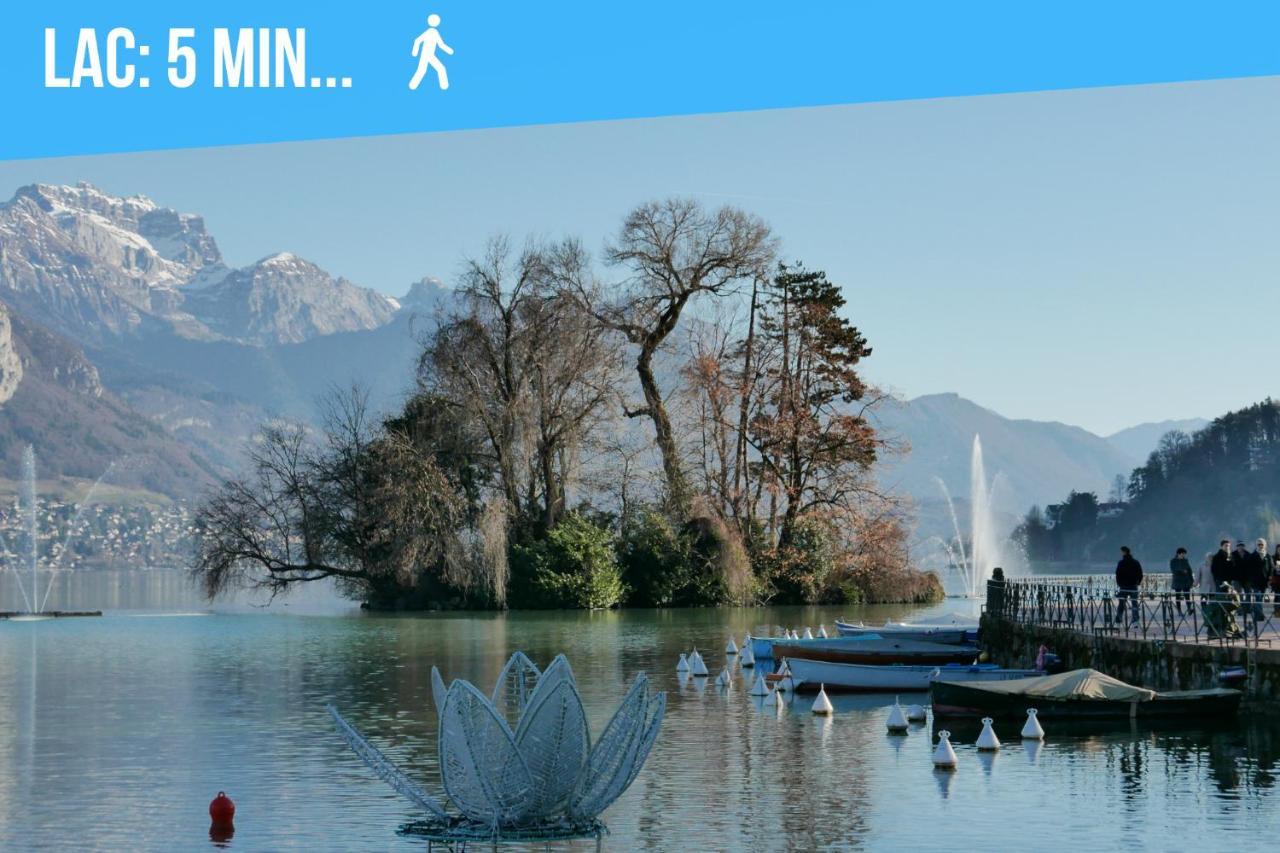 Le Carnot - Mycosyapart, Duplex Coeur De Ville Et Lac, Climatise Annecy Eksteriør billede